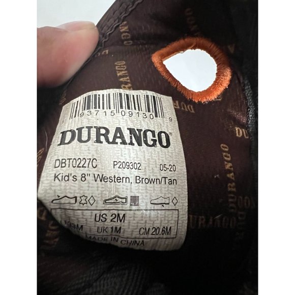 Lil' Durango® Maverick XP™ Little Kid's Bay Brown Western Boot - Picture 5 of 5